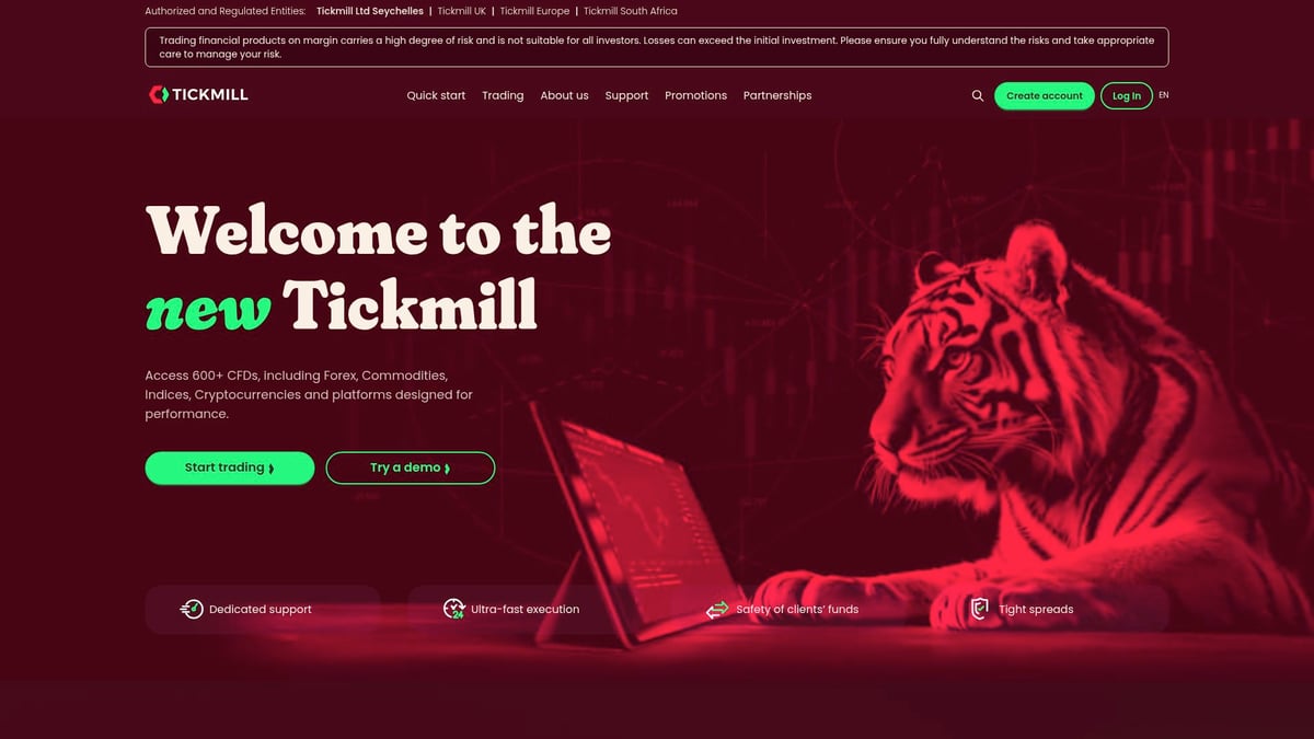 7 Best Forex Brokers With No Deposit Bonus in 2025 - Tickmill